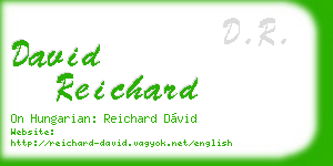david reichard business card