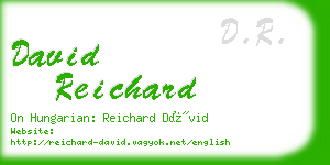 david reichard business card